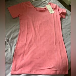 Pink Short Sleeve Dress